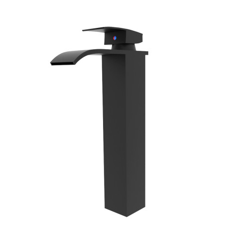 Mitigeur lavabo CASCADE Noir Mat pour vasque à poser