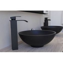 Mitigeur lavabo CASCADE Noir Mat pour vasque à poser