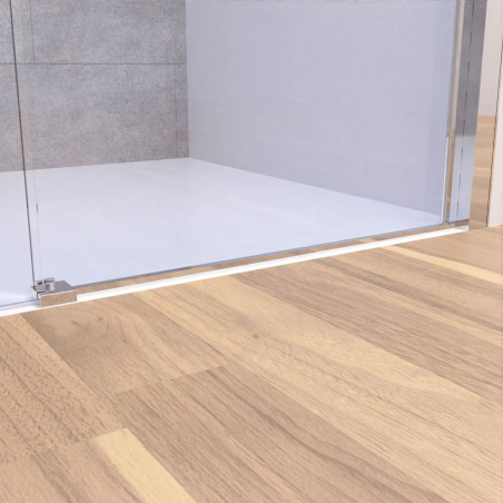 Paroi de douche coulissante NERINA ACCESS - Profilé chromé - Verre 6 mm
