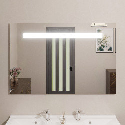 Miroir avec éclairage LED ELEGANCE - 120 cm x ht80 cm - sans interrupteur