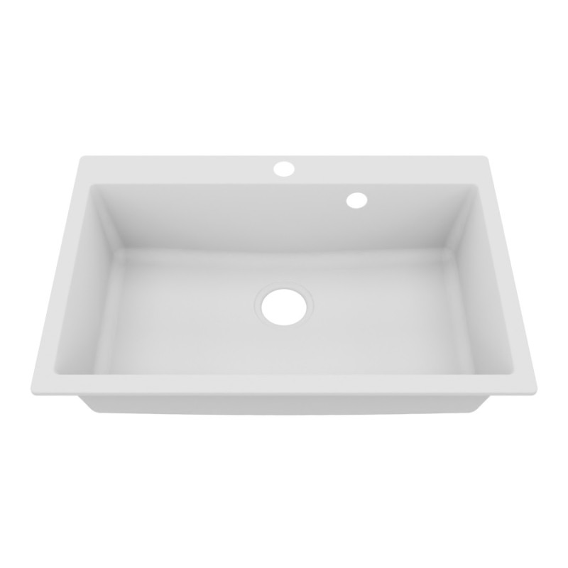 Cuve RESIROC - évier 1 bac sans égouttoir - 76 x 50 cm - Blanc Cuve RESIROC - évier 1 bac sans égouttoir - 76 x 50 cm - Blanc