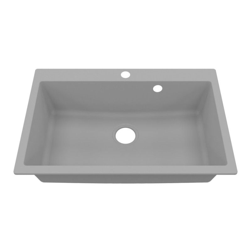 Cuve RESIROC - évier 1 bac sans égouttoir - 76 x 50 cm - Gris Cuve RESIROC - évier 1 bac sans égouttoir - 76 x 50 cm - Gris