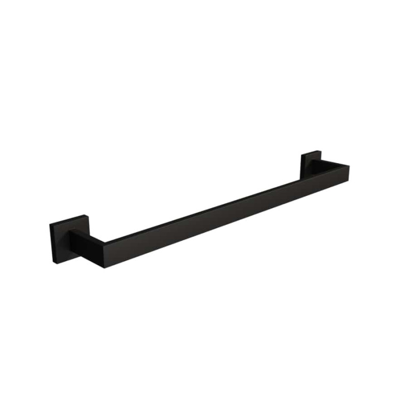 Porte serviette noir mat - 2 fixations Porte serviette noir mat - 2 fixations