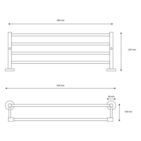Porte serviettes multi - Satiné
