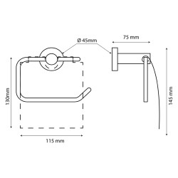 Distributeur dérouleur papier toilette 