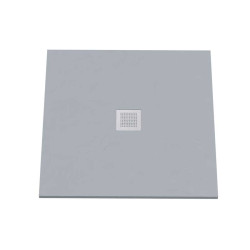 Receveur de douche 90x90 cm extra plat DIAMANT - coloris gris ciment
