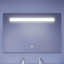 Miroir avec éclairage LED ELEGANCE - 120 cm x ht80 cm