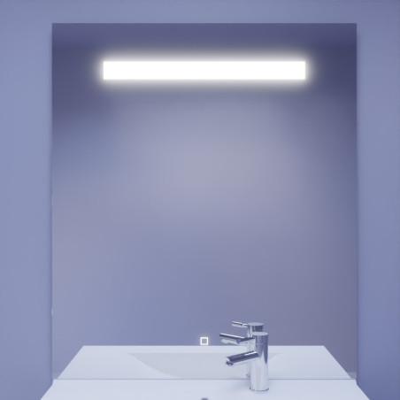 Miroir avec éclairage LED ELEGANCE - 90 cm x ht105 cm