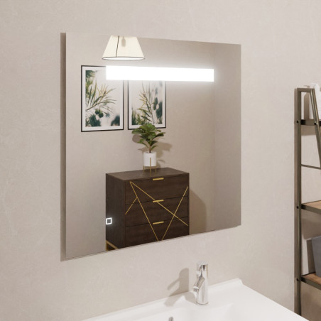 Miroir avec éclairage LED ELEGANCE - 80 cm x ht80 cm