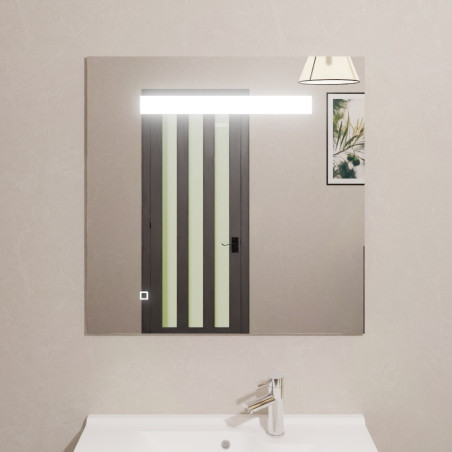 Miroir avec éclairage LED ELEGANCE - 80 cm x ht80 cm