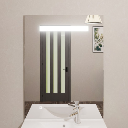 Miroir avec éclairage LED ELEGANCE - 80 cm x ht105 cm