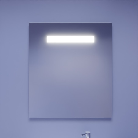 Miroir avec éclairage LED ELEGANCE - 70 cm x ht80 cm - sans interrupteur