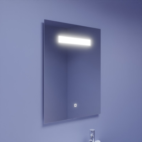 Miroir avec éclairage LED ELEGANCE - 60 cm x ht80 cm 