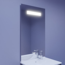 Miroir avec éclairage LED ELEGANCE - 60 cm x ht105 cm 