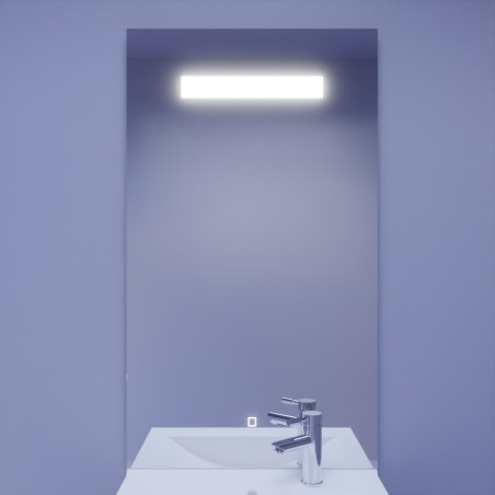 Miroir avec éclairage LED ELEGANCE - 60 cm x ht105 cm 