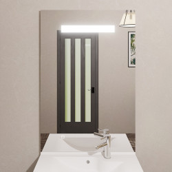 Miroir avec éclairage LED ELEGANCE - 60 cm x ht105 cm 