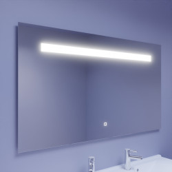 Miroir avec éclairage LED ELEGANCE - 140 cm x ht105 cm 