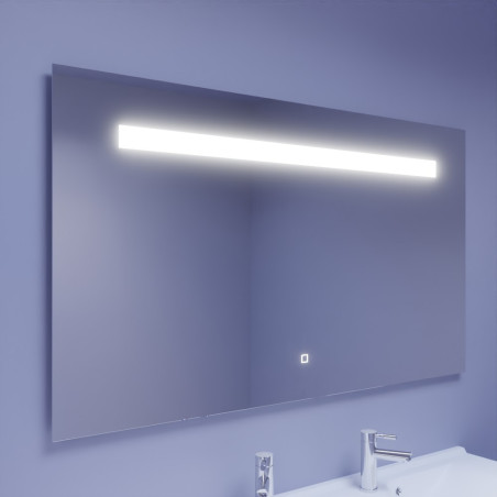 Miroir avec éclairage LED ELEGANCE - 140 cm x ht105 cm 