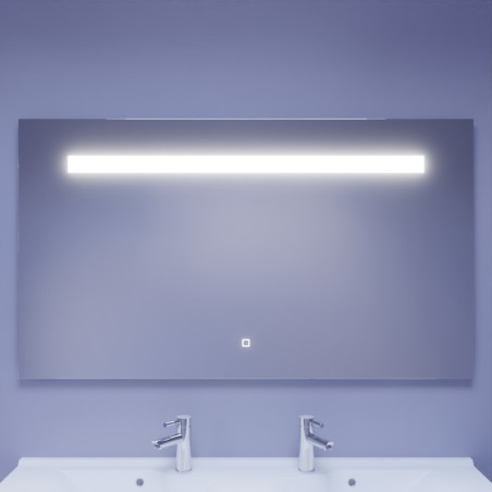 Miroir avec éclairage LED ELEGANCE - 140 cm x ht105 cm 