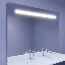 Miroir avec éclairage LED ELEGANCE - 140 cm x ht105 cm 