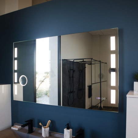 Miroir avec éclairage LED EXCELLENCE - 120 cm x 80 cm 
