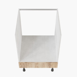 Meuble bas pour four encastrable - 60 cm - façades chêne