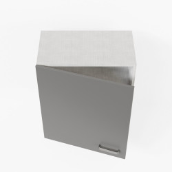 Meuble haut de cuisine - 60 cm - Porte coloris Gris