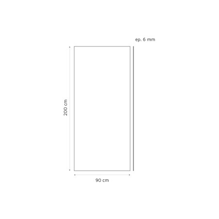 Panneau mural étanche 90 cm x 200 cm - CREARDOISE Gris ciment