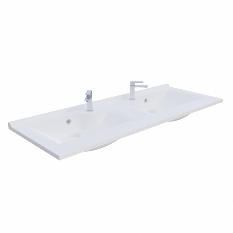Plan double vasque design 120 cm RESILOGE Plan double vasque design 120 cm RESILOGE