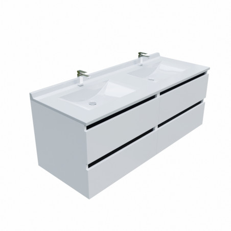 Meuble double vasque ARLEQUIN 140 cm - Coloris au choix
