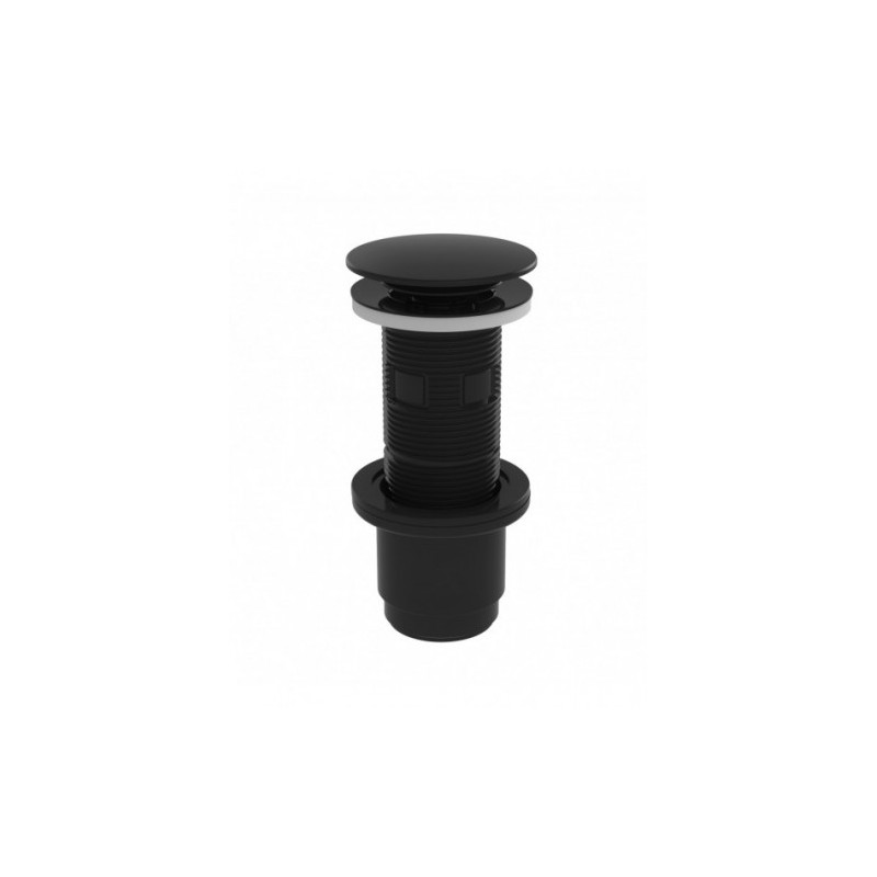 Bonde clic-clac PVC universelle noire Bonde clic-clac PVC universelle noire