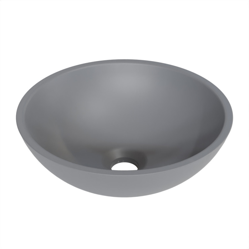 Vasque ronde à poser TREND - Gris mat Vasque ronde à poser TREND - Gris mat