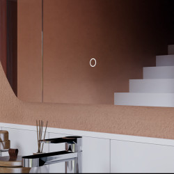 Miroir avec éclairage LED ECLIPSE - 80 cm x 70 cm