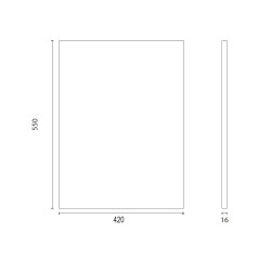 Miroir de salle de bain LILA - 42 cm x 55 cm
