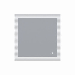 Miroir avec éclairage LED CADREA - 80 cm x 80 cm 