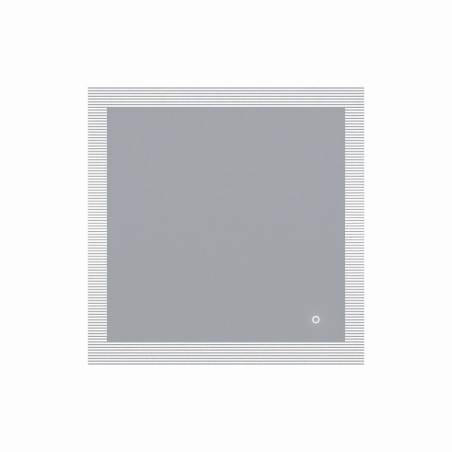 Miroir avec éclairage LED CADREA - 80 cm x 80 cm 