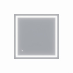 Miroir avec éclairage LED VISTA - 80 cm x 80 cm 