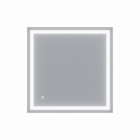 Miroir avec éclairage LED VISTA - 80 cm x 80 cm 