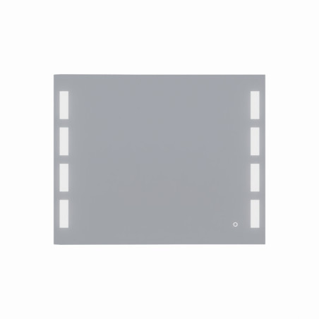 Miroir anti-buée PRESTIGE 100x80 cm - éclairage intégré à LED et interrupteur sensitif