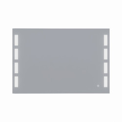 Miroir anti-buée PRESTIGE 120x80 cm - éclairage intégré à LED et interrupteur sensitif