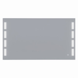 Miroir anti-buée PRESTIGE 140x80 cm - éclairage intégré à LED et interrupteur sensitif
