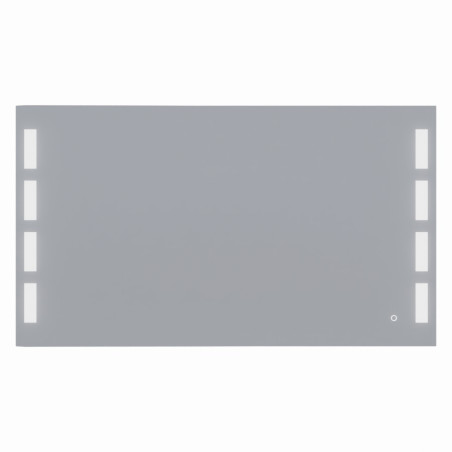 Miroir anti-buée PRESTIGE 140x80 cm - éclairage intégré à LED et interrupteur sensitif