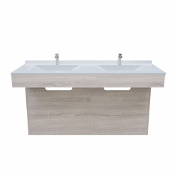 Meuble double vasque PMR ALTEA 140 cm - Cambrian oak