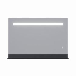 Miroir avec éclairage LED et tablette ETAL - 120 cm x 80 cm 