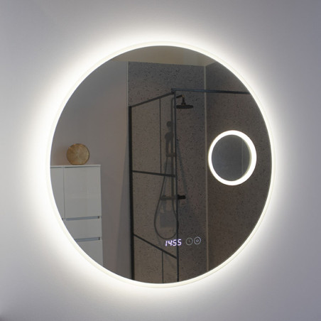 Miroir avec éclairage LED RONDINARA - Diamètre 80 cm 