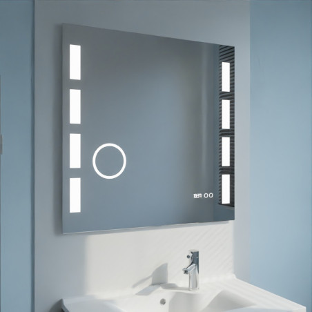 Miroir avec éclairage LED EXCELLENCE - 80 cm x 80 cm 