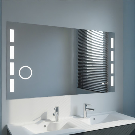 Miroir avec éclairage LED EXCELLENCE - 140 cm x 80 cm 