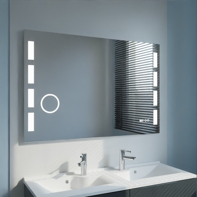 Miroir avec éclairage LED EXCELLENCE - 120 cm x 80 cm Miroir avec éclairage LED EXCELLENCE - 120 cm x 80 cm