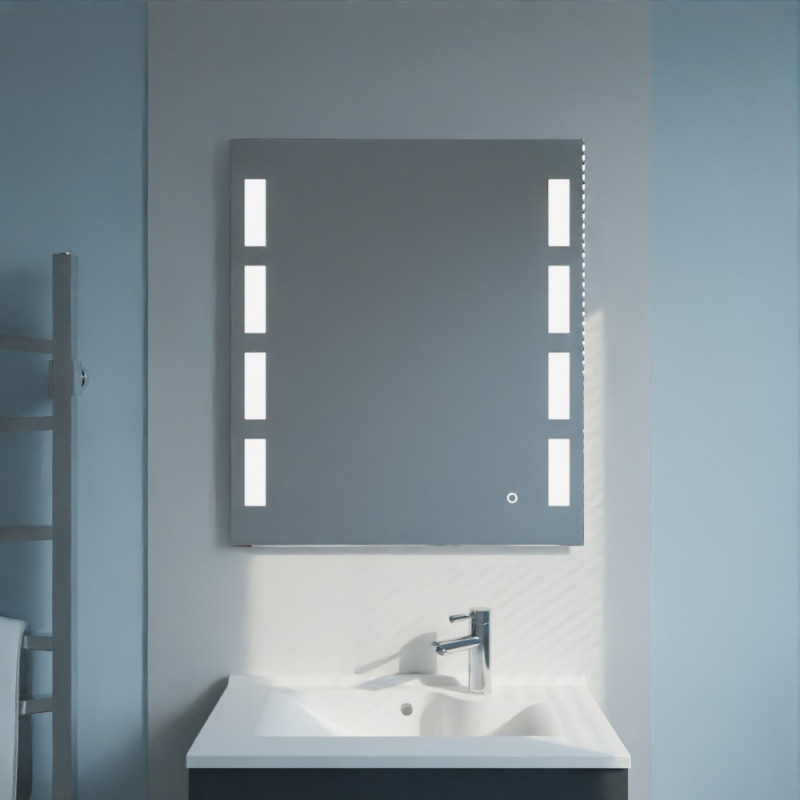 Miroir avec éclairage LED PRESTIGE - 70 cm x 80 cm Miroir avec éclairage LED PRESTIGE - 70 cm x 80 cm