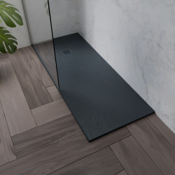 Receveur de douche 170x70 cm extra plat - DIAMANT - coloris gris anthracite